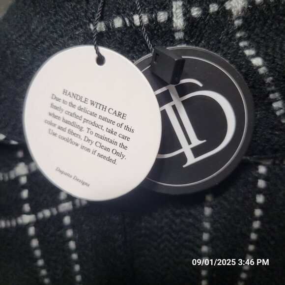 Dupatta Designs Fitzgerald Wool Cotton Kimono Cardigan Cape Shawl Soft - Picture 7 of 7